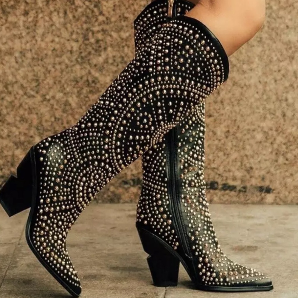 Studded boots!